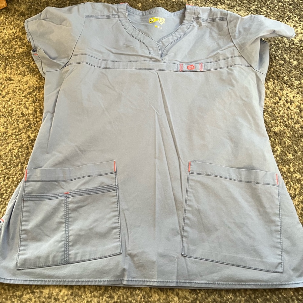 Grey scrub top